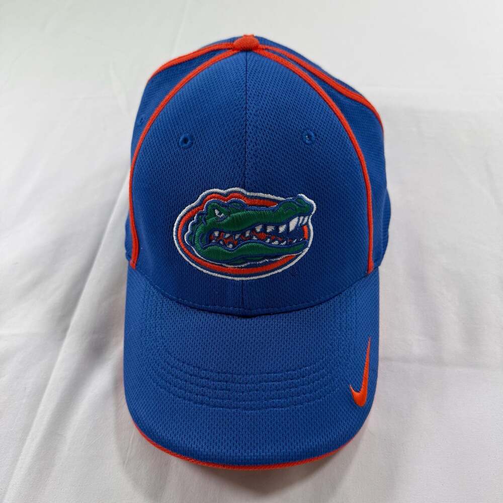 Nike Florida Gators Blue Mesh Baseball Cap with Orange Piping Swoosh